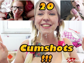 20 Cumshots!!! der Jahresrückspritz