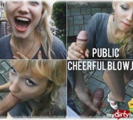 =Public cheerful blowjob=