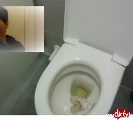 Frech Öffentliches WC eingesaut