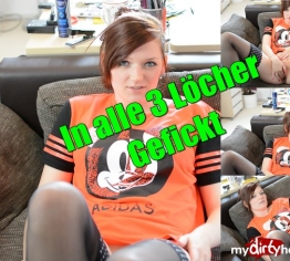 In alle 3 Löcher gefickt