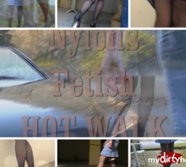 Nylon Fetish Hot Walk