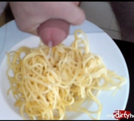 Spaghetti mit Sahne Sauce