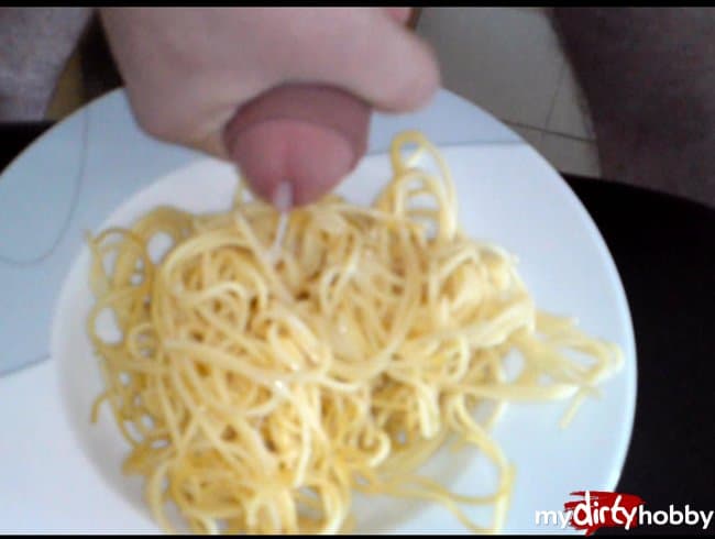 Spaghetti mit Sahne Sauce