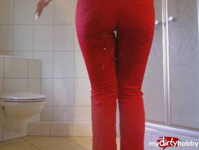 Die rote warme Jeans...
