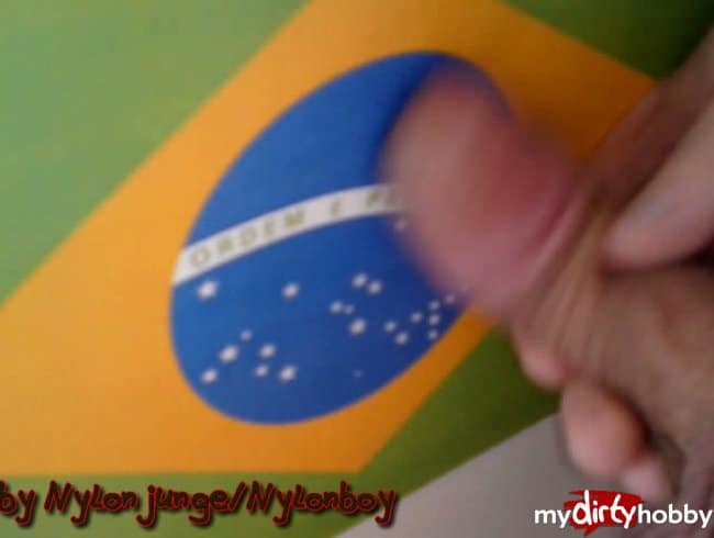 **FAN Wunsch** - Brasilien: Flagge bespritzen