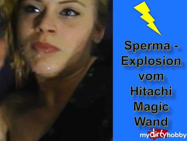 Spermaexplosion vom Hitachi Magic Wand