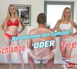 SCHLAMPE ODER TEEN? Wer bekommt den Cumshot? | LUCY CAT