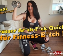 Krasser Arsch-Fick Quicky für Fitness-Bitch ! XXL Sperma Finale !!!