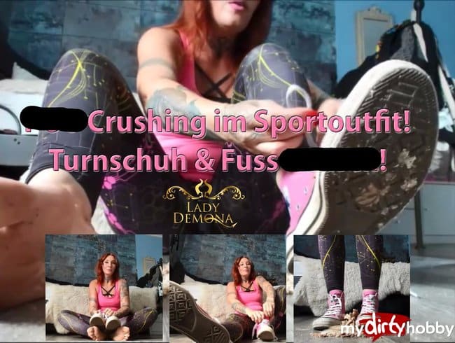 POV Crushing im Sportoutfit! Turnschuh & Fuss Fetisch!  | by Lady_Demona