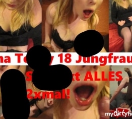 Tina Teeny 18 Jungfrau Schluckt ALLES 2xmal!