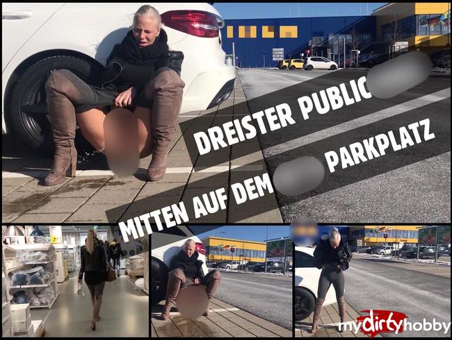 Mitten auf dem IK*A Parkplatz | Public PISS nach dem shoppen