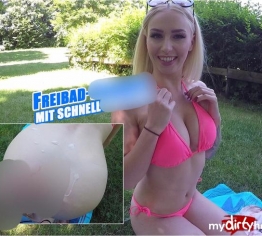 FREIBAD-FICKDATE mit SCHNELLSPRITZER! LUCY CAT