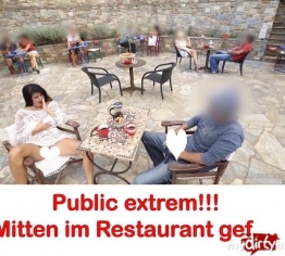 Publik extrem! Mitten im Restaurant gefickt!!!