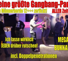 Meine größte Gangbang Party ALLER Zeiten |Von Männerhorde 12+++ zerfickt +Doppelpenetration+ Bukkake