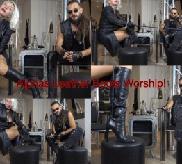 Alphas Leather Boots Worship! englische Version