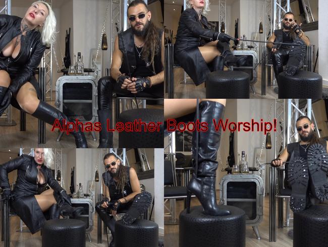 Alphas Leather Boots Worship! englische Version