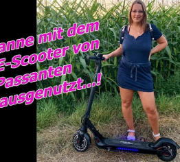 Panne mit dem E-Scooter vom Passanten ausgenutzt...!