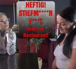 HEFTIG! STIEFMUTTER FICKT mich im Restaurant!