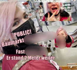 PUBLIC! Baumarkt Blowjob fast erwischt?!