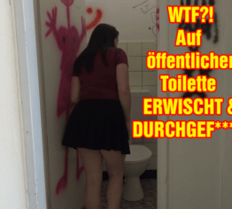 WTF?! Auf öffentlicher Toilette erwischt und durchgefickt!