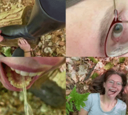 Reitstiefelspiele im Wald