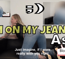 Cum on my jeans ass (english subtitel)