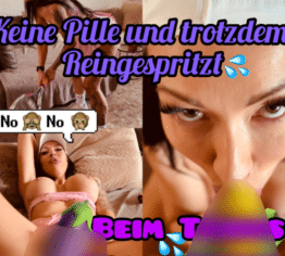 Keine Pille und trotzdem reingespritzt. Beim Tennis vollgerotzt.