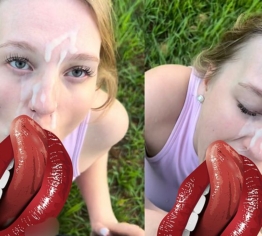 Mein allererster OUTDOOR BLOWJOB/DEEPTHROAT mit einem riiiiiesen BBC ??