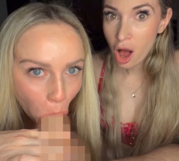 SCHLAMPEN! Double Blowjob + Arschlecken + Gesichtsbesamung mit Micky Muffin