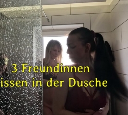 3 Freundinnen Pissen in der Dusche